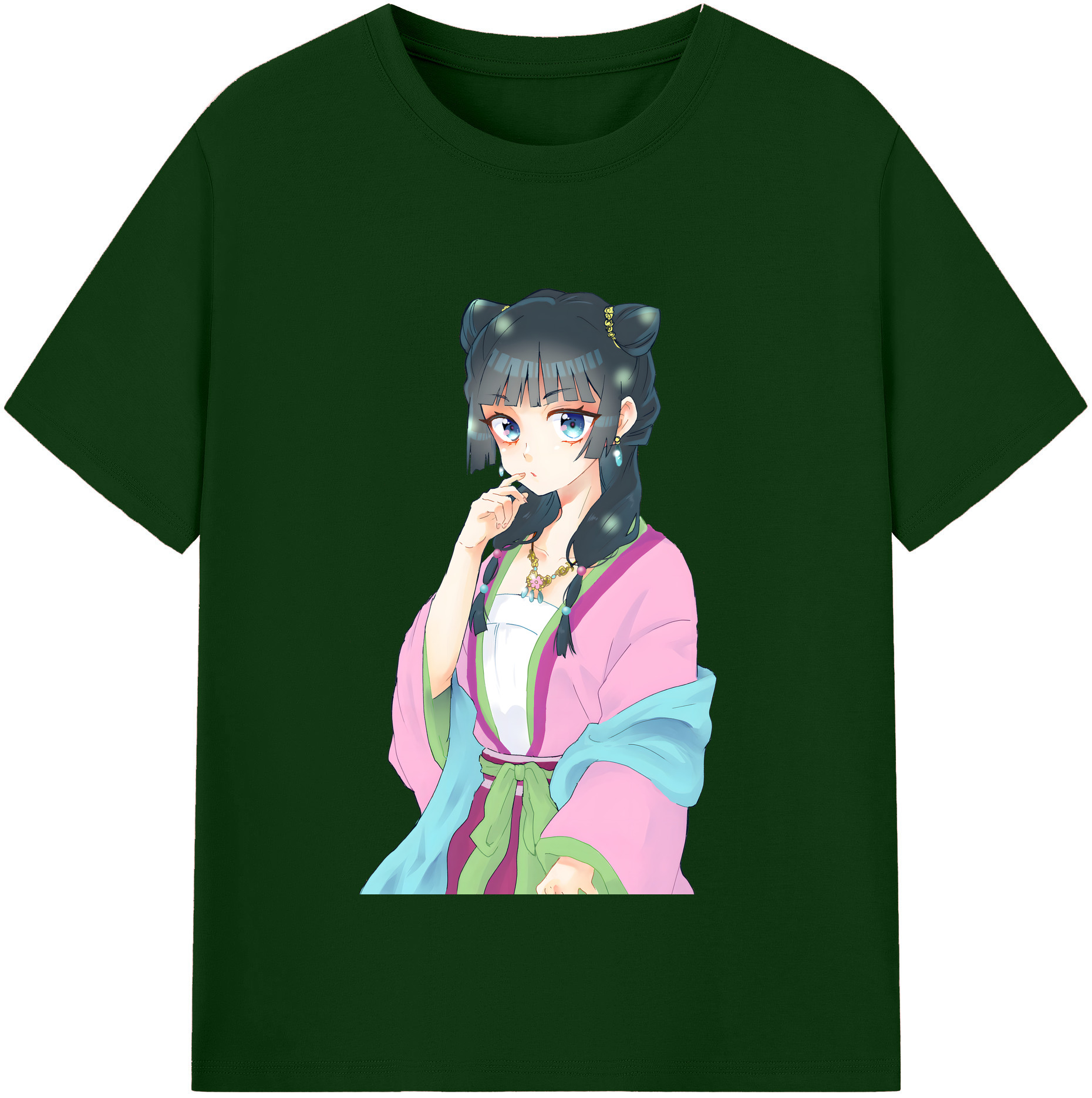 （画像用） 薬屋のひとりごと The Apothecary Diaries 綿100％半袖Tシャツ（フロントプリント）